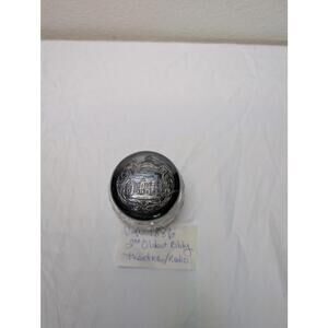 Antique University of Oregon "Villard Hall" Lead Crystal and Silver Souvenir Jar